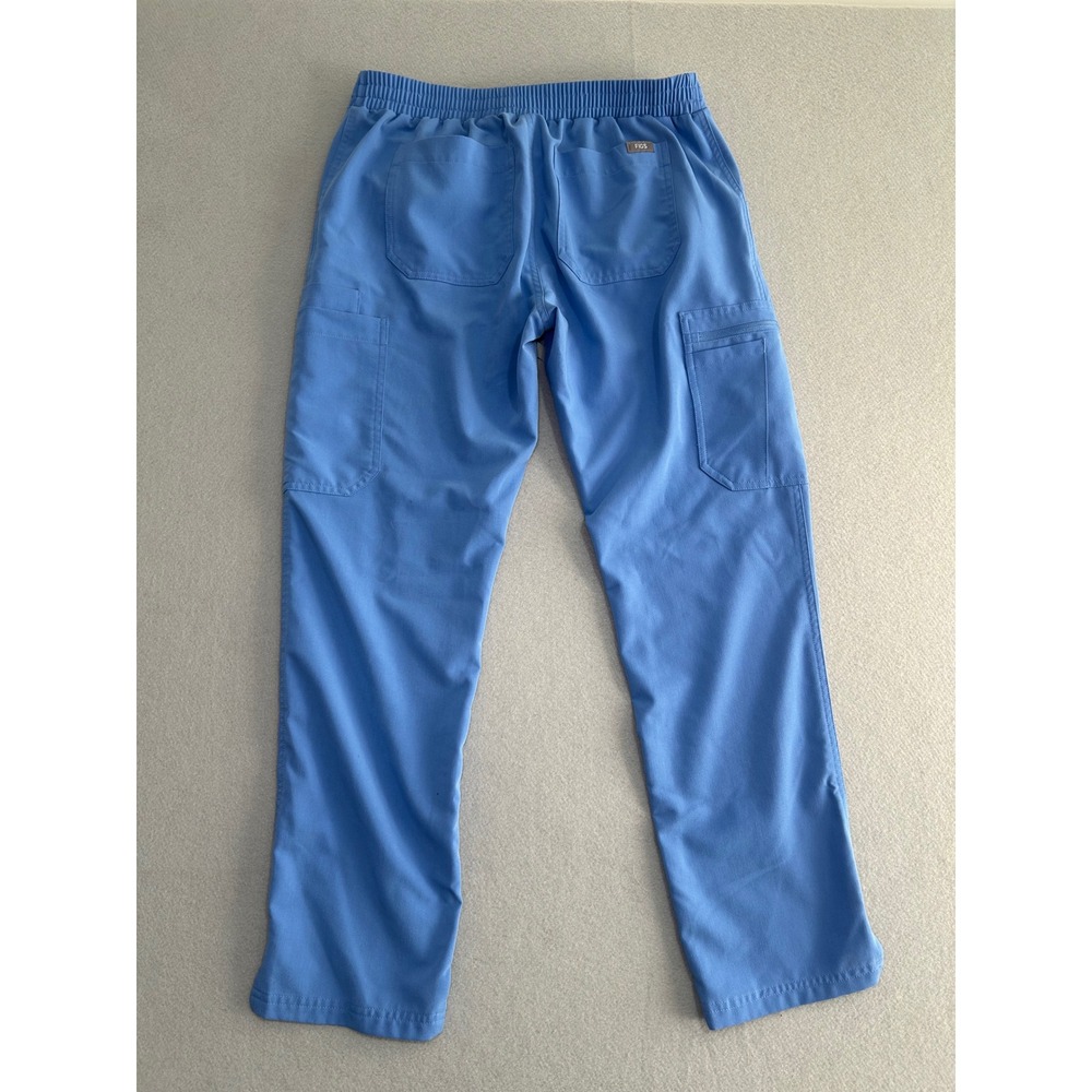 FIGS Yola Skinny Scrub Pants Womens Small Blue Cargo Technical Collection - Picture 6 of 6